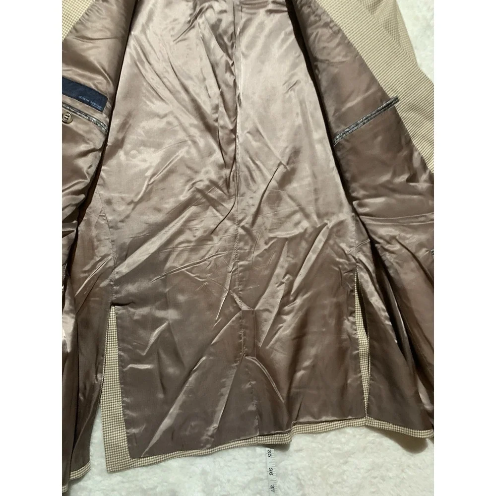 Jospeh Abboud Men's Tan Suit Jacket Size 48L - Picture 6 of 13